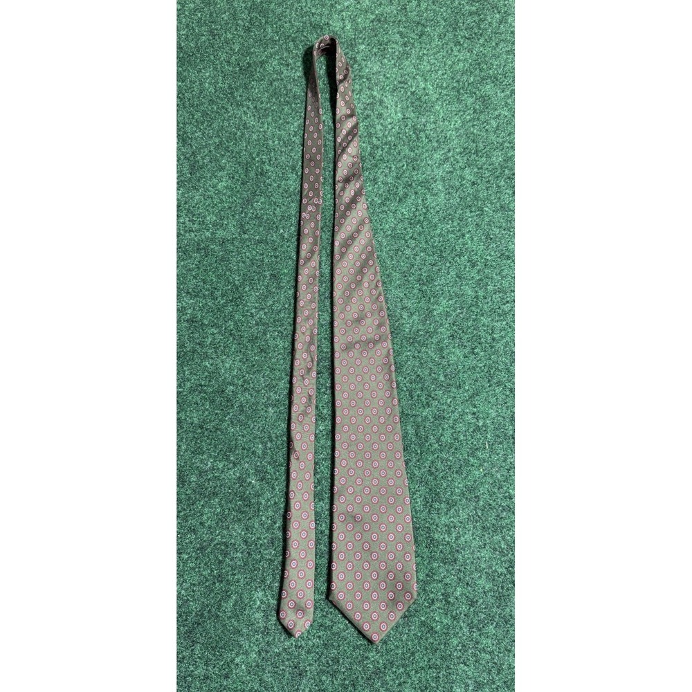 Men's Vintage Christian Dior Monsieur Circles Geometric Print 100% silk tie USA‎